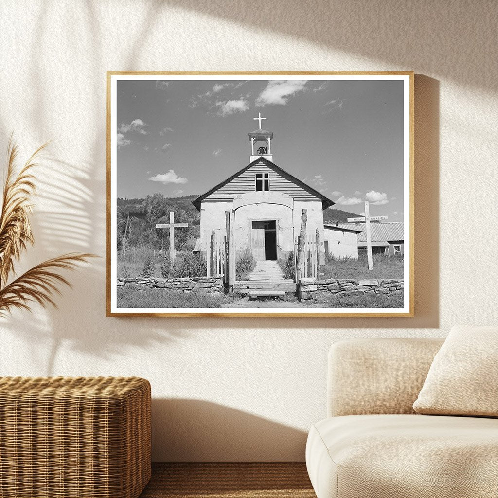 Vintage Church in Holman Mora County New Mexico 1939
