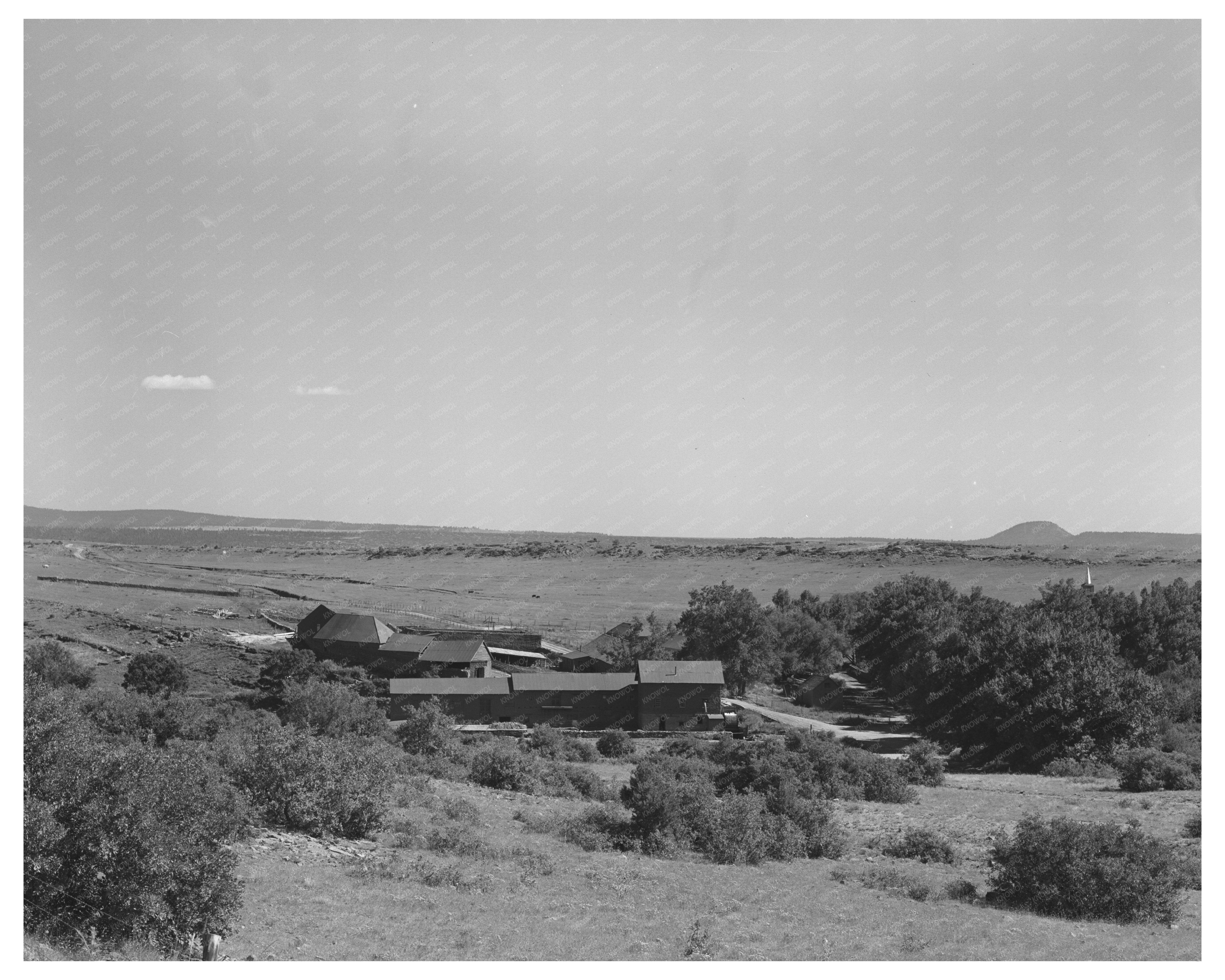Spanish-American Farm Mora River Valley New Mexico 1939