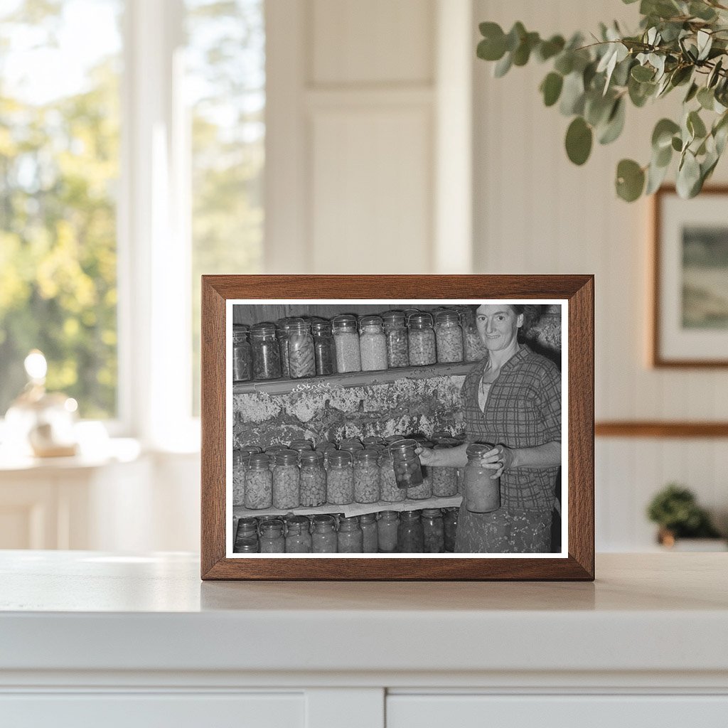 Farm Security Administration Client with Canned Goods 1939