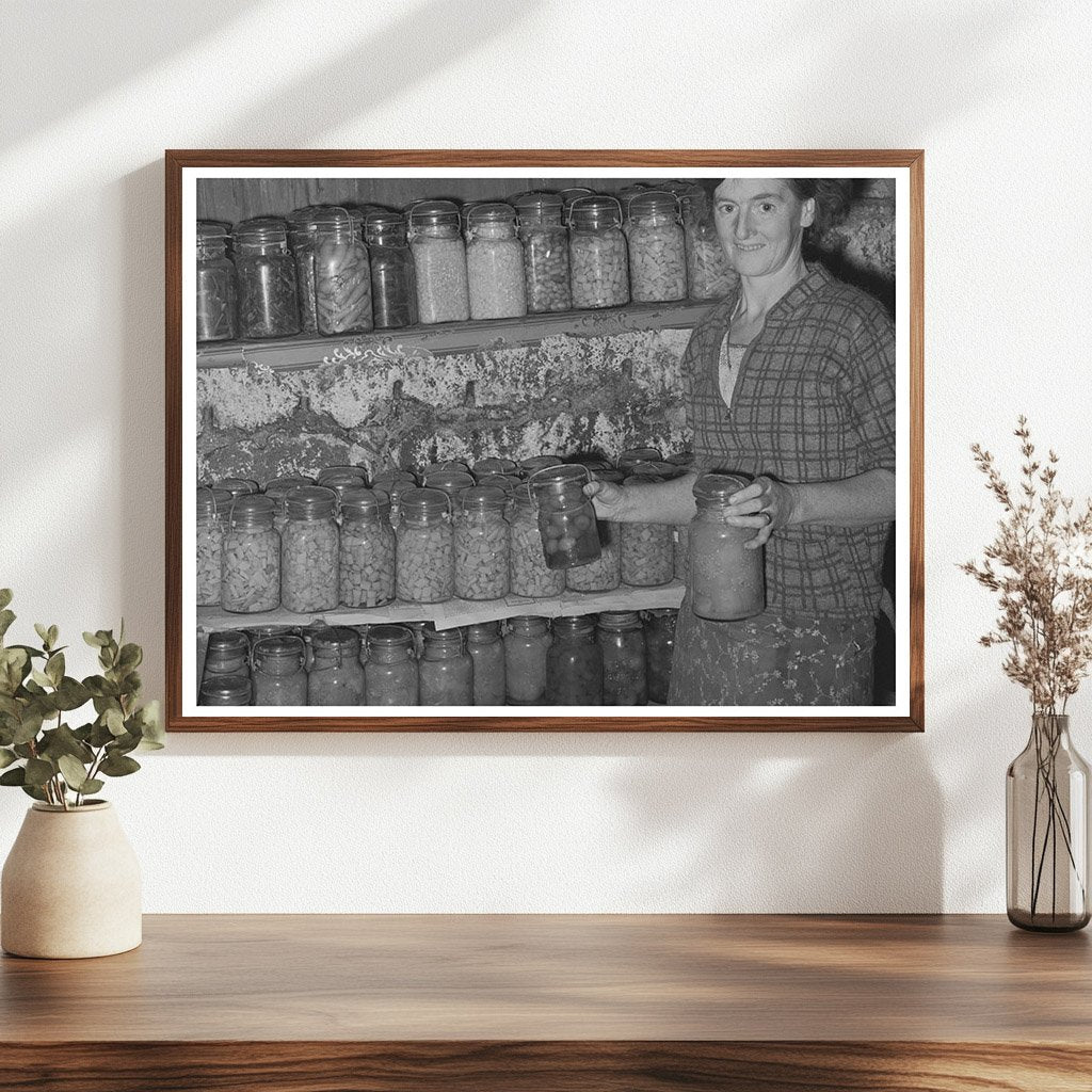Farm Security Administration Client with Canned Goods 1939