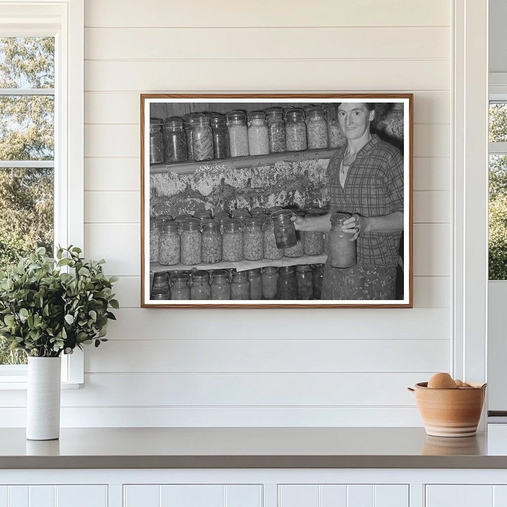 Farm Security Administration Client with Canned Goods 1939