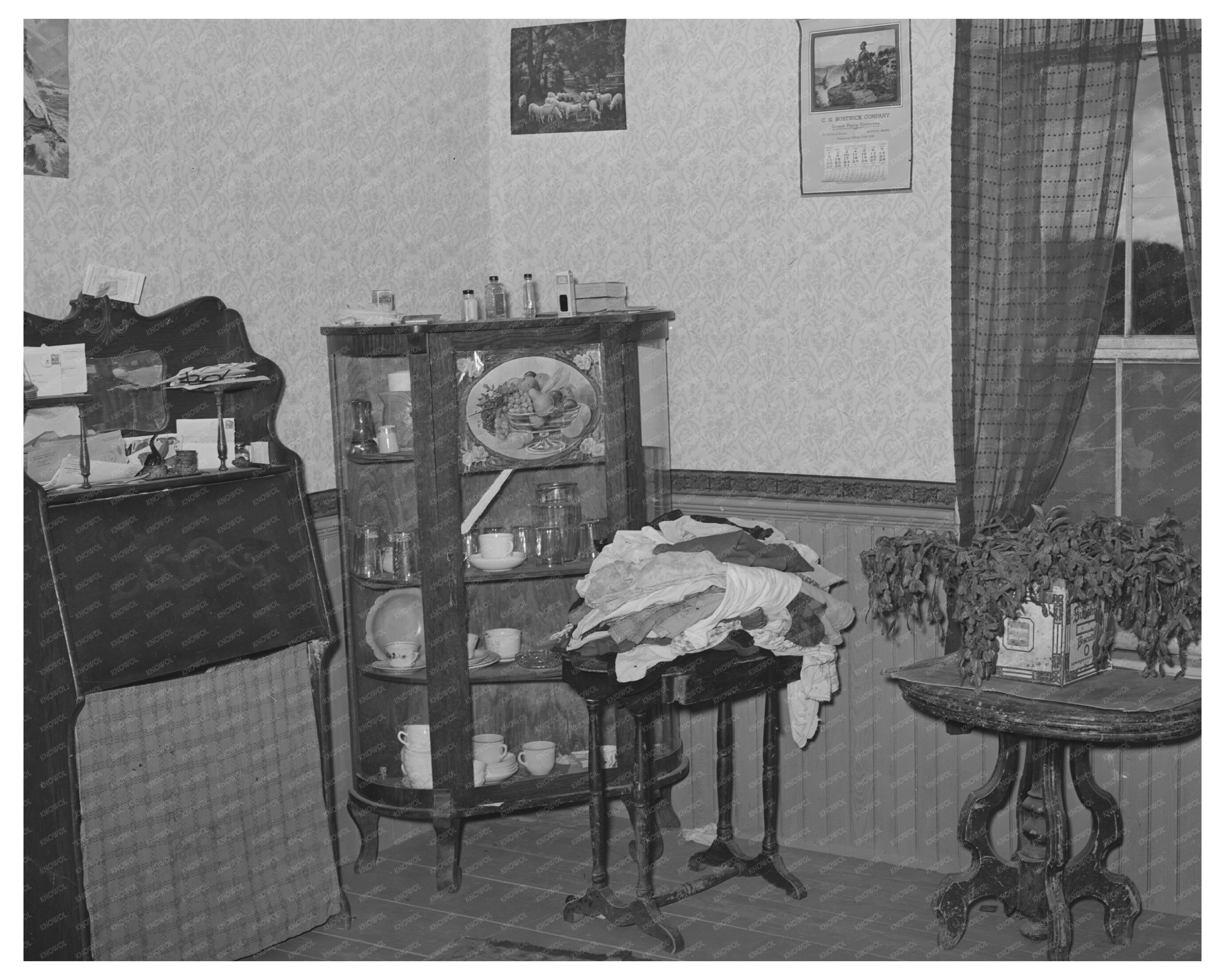 Interior of a Vermont Farm Home October 1939