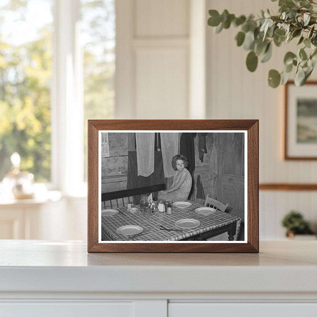 Vintage Dinner Scene in Bradford Vermont October 1939