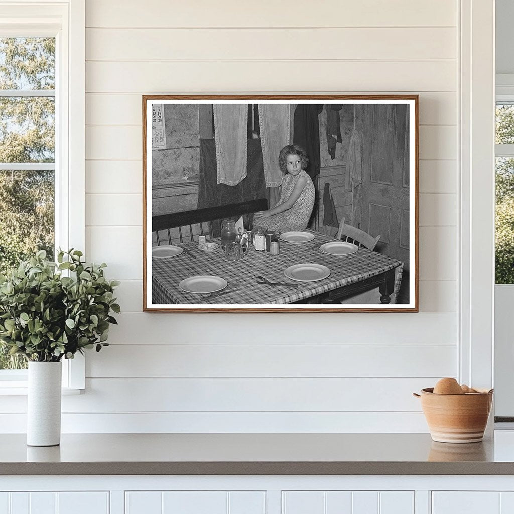 Vintage Dinner Scene in Bradford Vermont October 1939