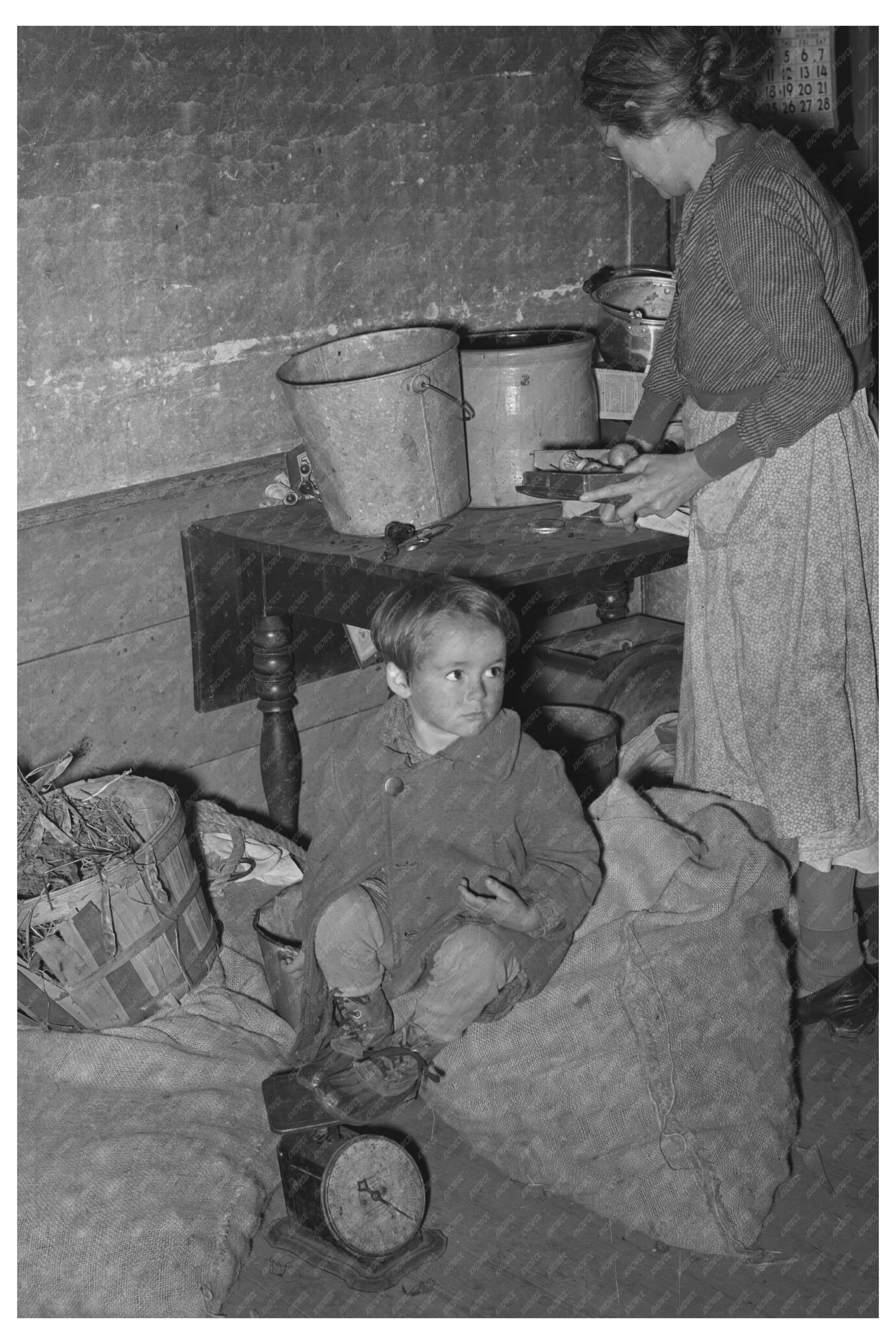 Vintage Kitchen in Vermont October 1939 Farm Security Administration