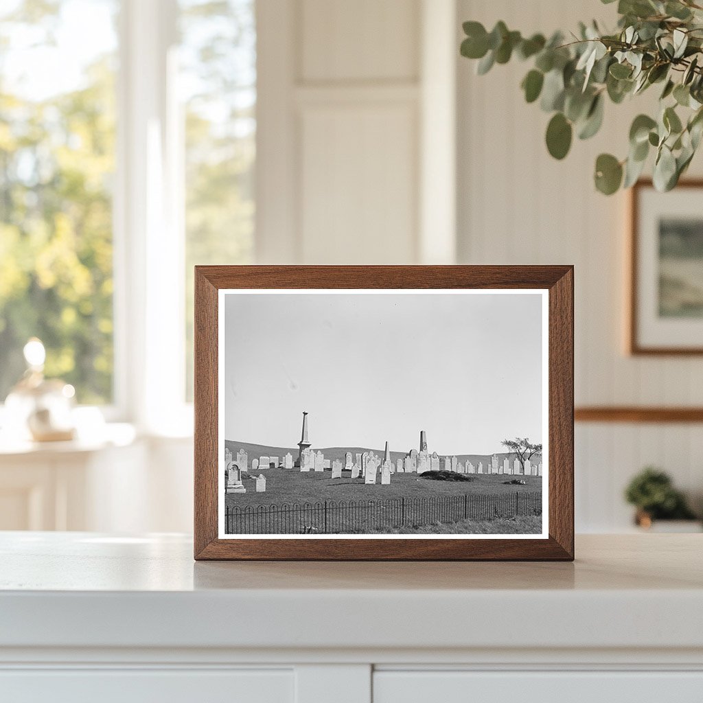 Graveyard Along U.S. Route 7 Arlington Vermont 1939