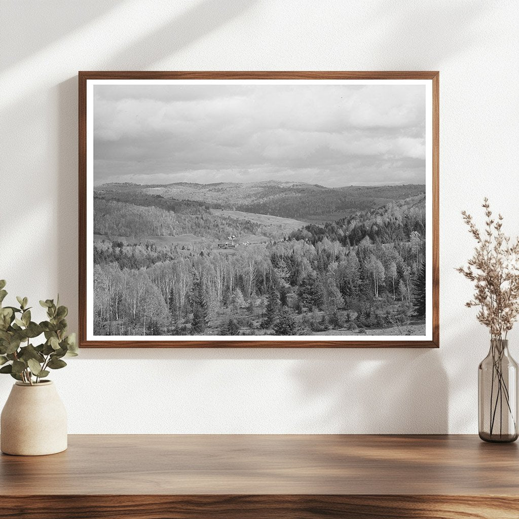 Vermont Farmhouse in Hills of Bradford October 1939