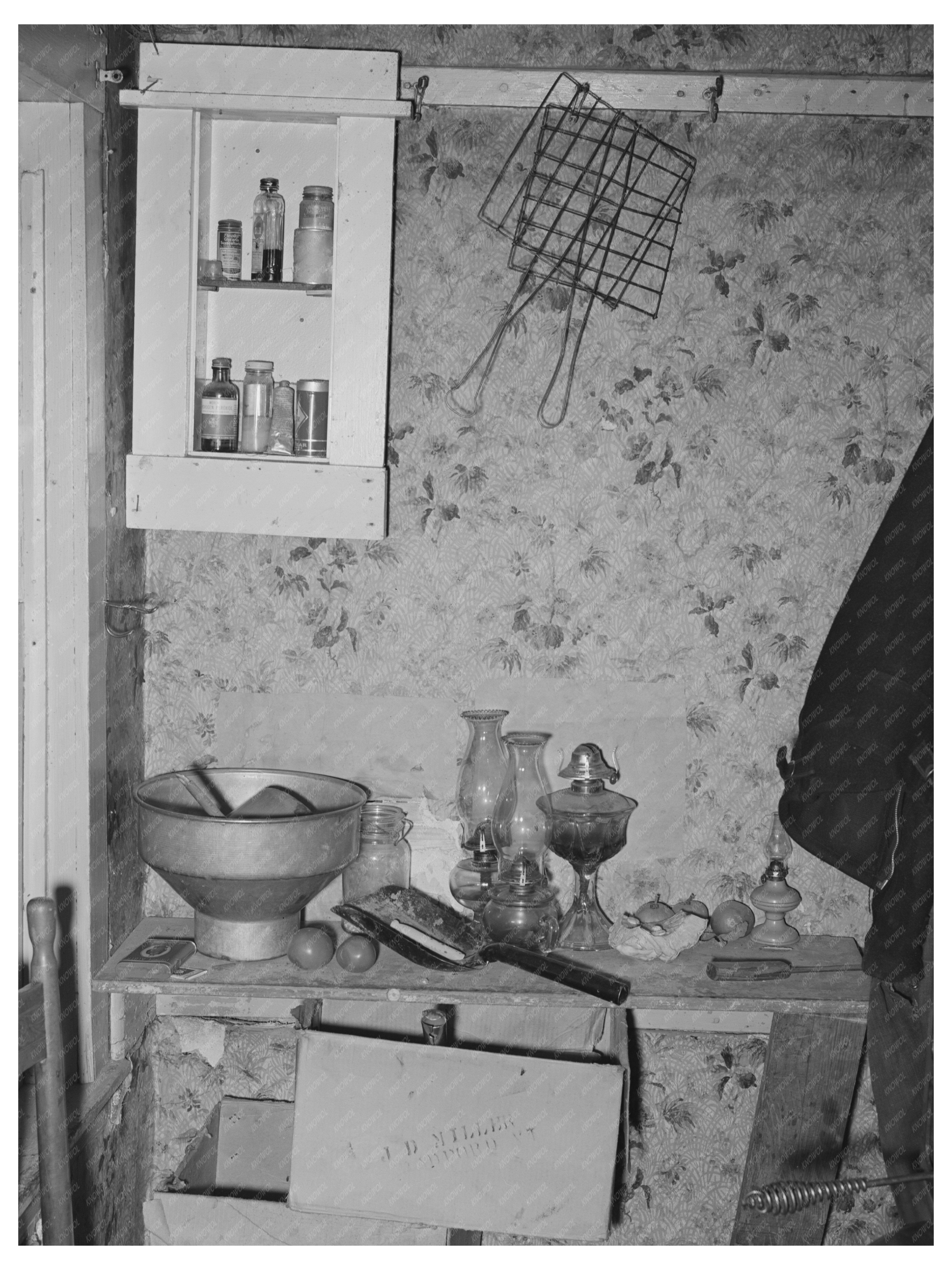 Farm Kitchen in Bradford Vermont October 1939