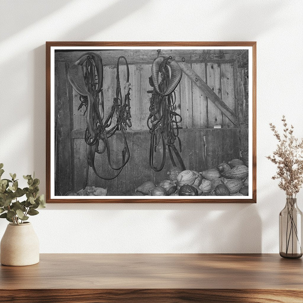 Barn Interior in Orange County Vermont 1939