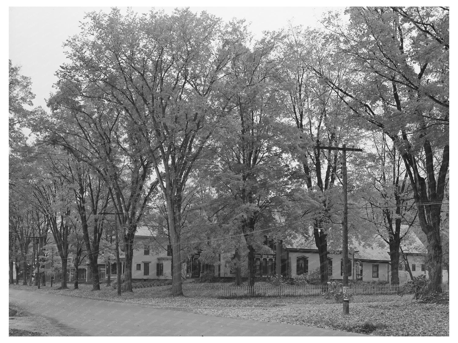 Bradford Vermont Street Scene October 1939