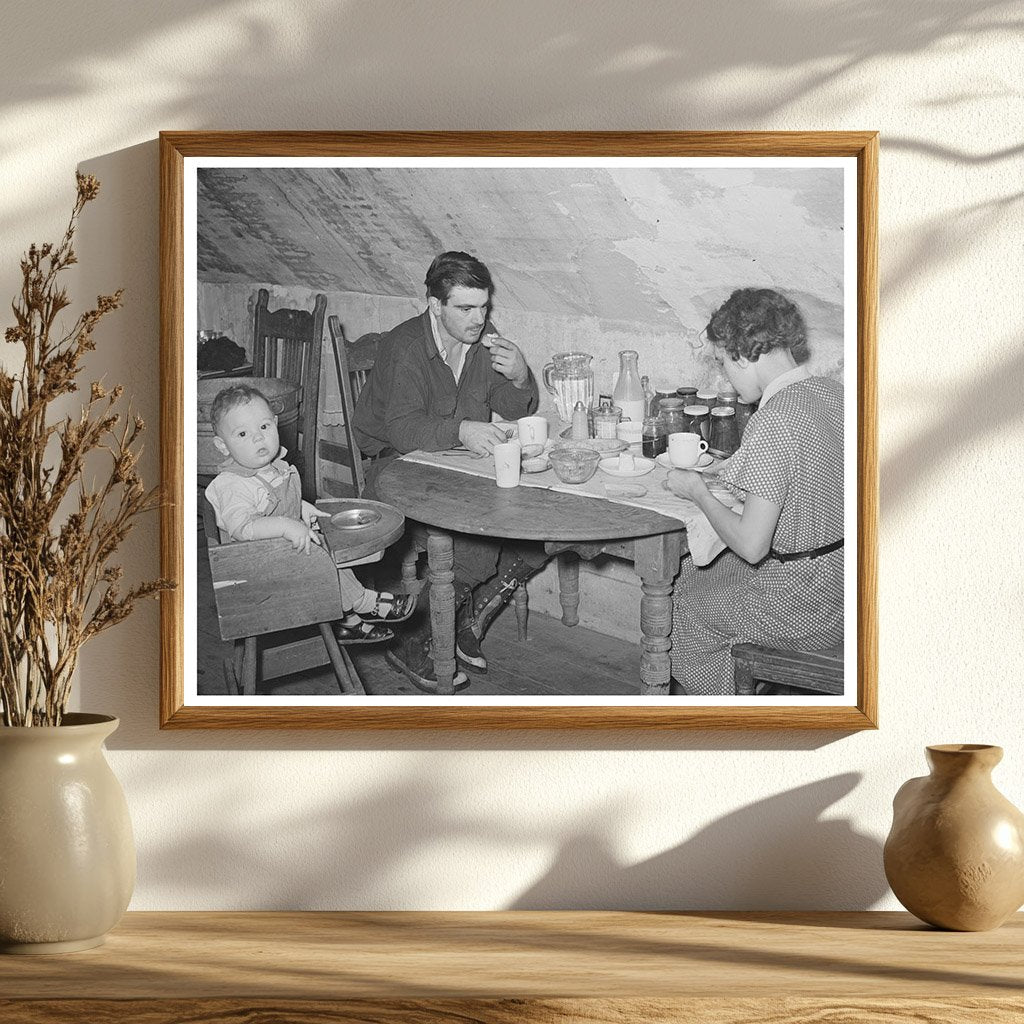 Vintage Family Life in Impoverished Apartment 1939