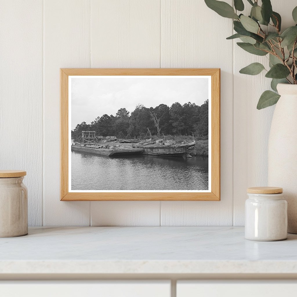 Decay of Hulls in Bayou near Houston Texas 1939