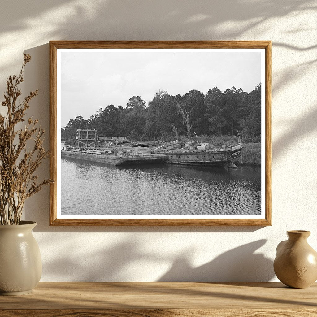 Decay of Hulls in Bayou near Houston Texas 1939