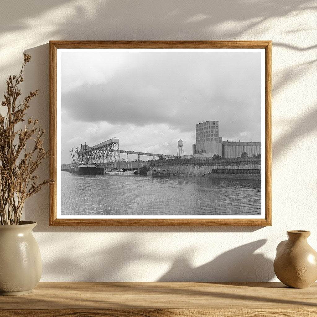 Flour Mill in Port of Houston Texas October 1939