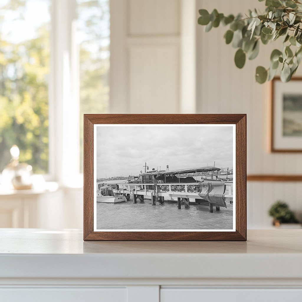 Yacht Docked at Corpus Christi Texas October 1939