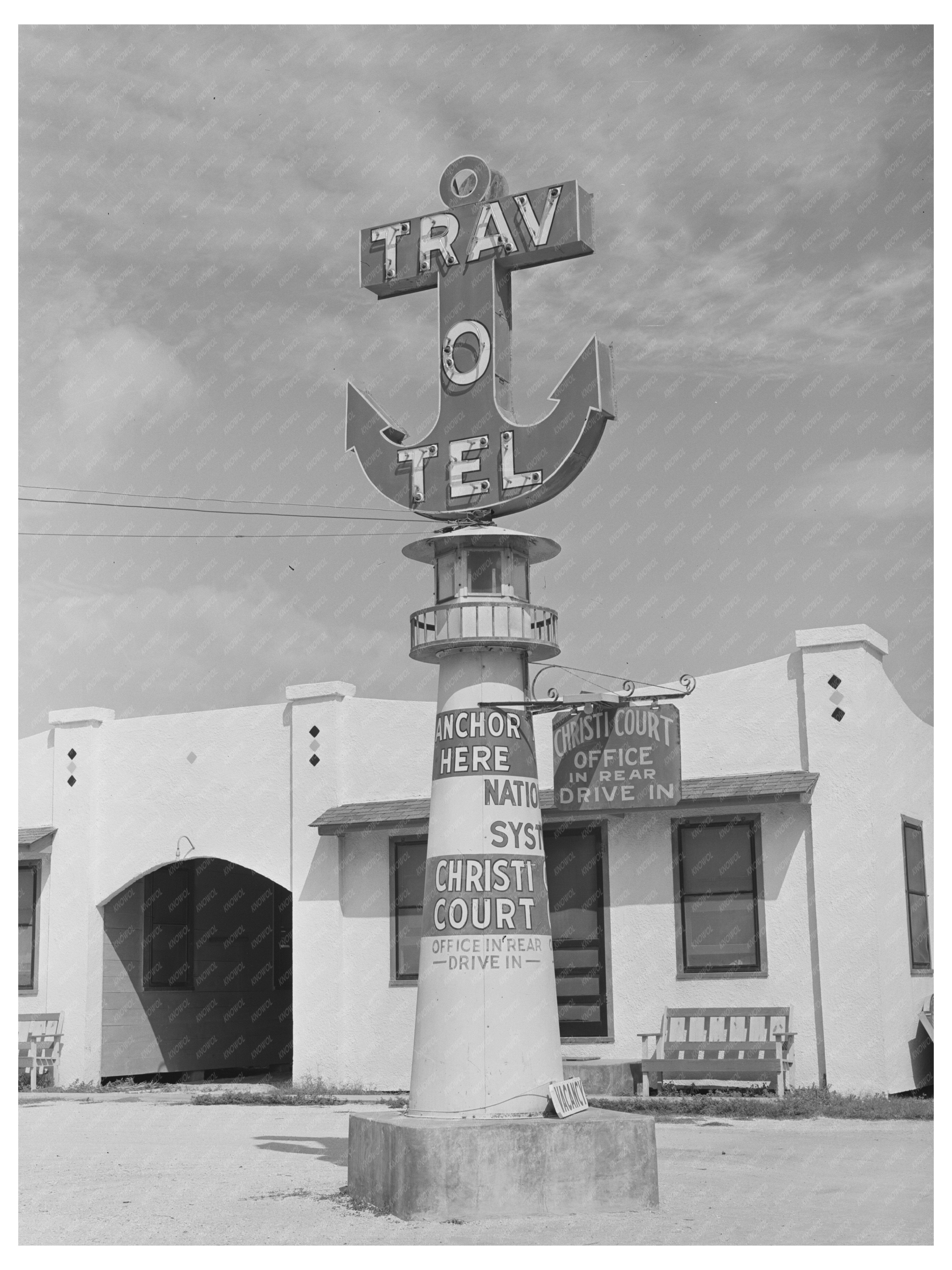 Tourist Court Insignia Corpus Christi Texas 1939