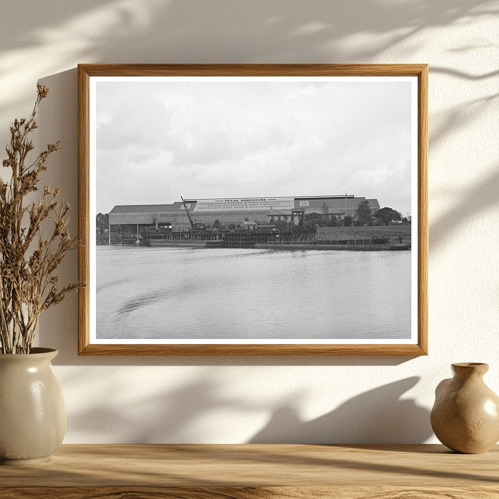 Port of Houston Warehouse October 1939 Vintage Photo