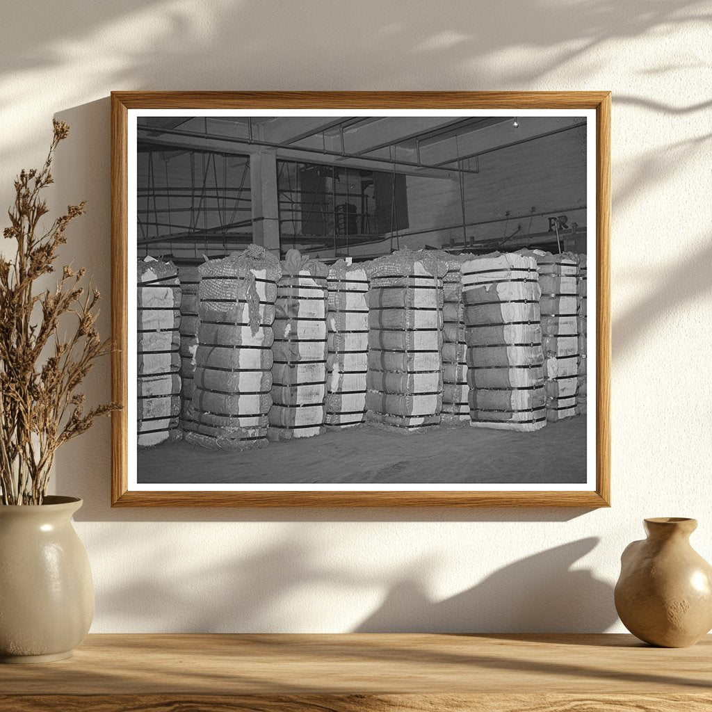 Cotton Bales in Houston Warehouse October 1939