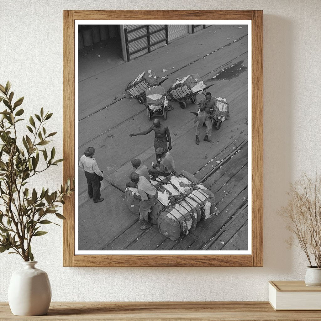 Longshoremen at Port of Houston Cotton Docks 1939