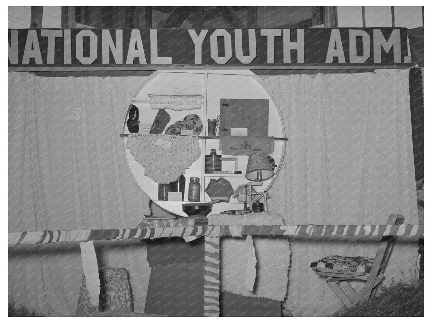 National Youth Administration Display Gonzales County Fair 1939