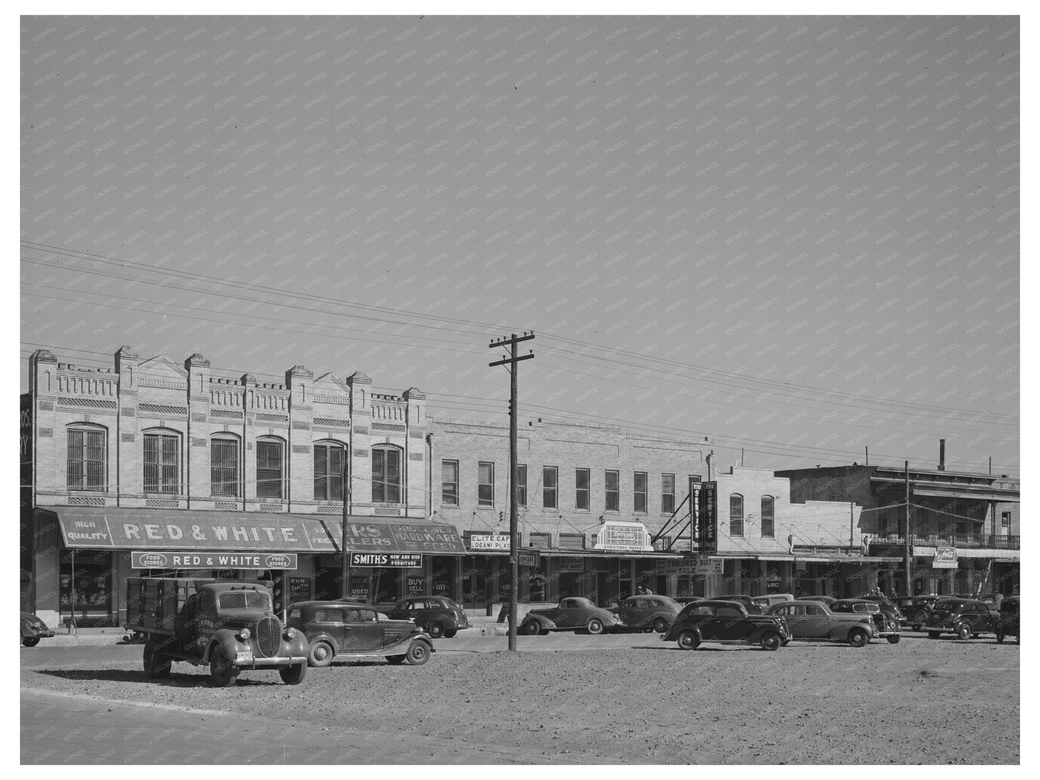 Gonzales Texas Business Section Photograph November 1939