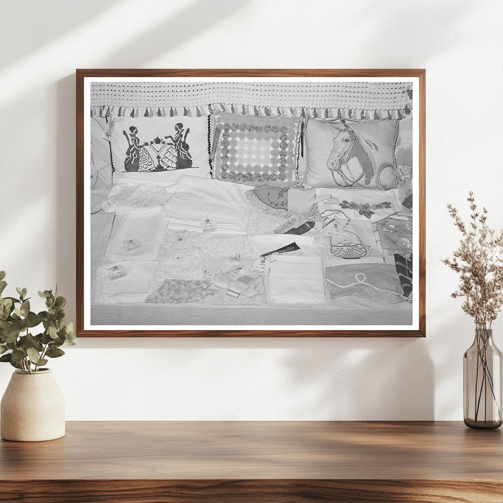 Needlework Exhibit at Gonzales County Fair 1939