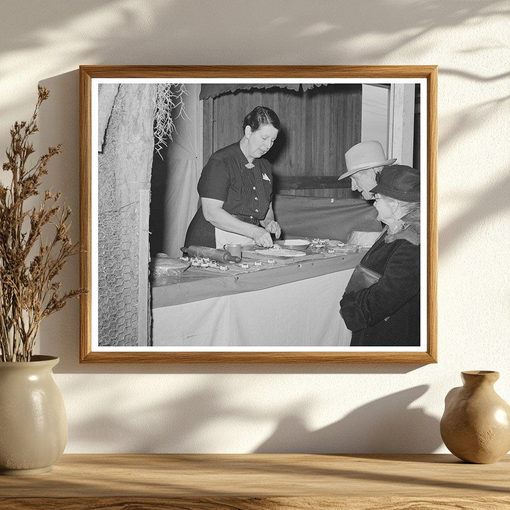Farm Couple Watches Kitchen Gadget Demo Gonzales Fair 1939