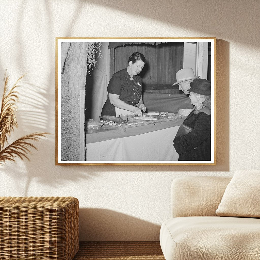 Farm Couple Watches Kitchen Gadget Demo Gonzales Fair 1939