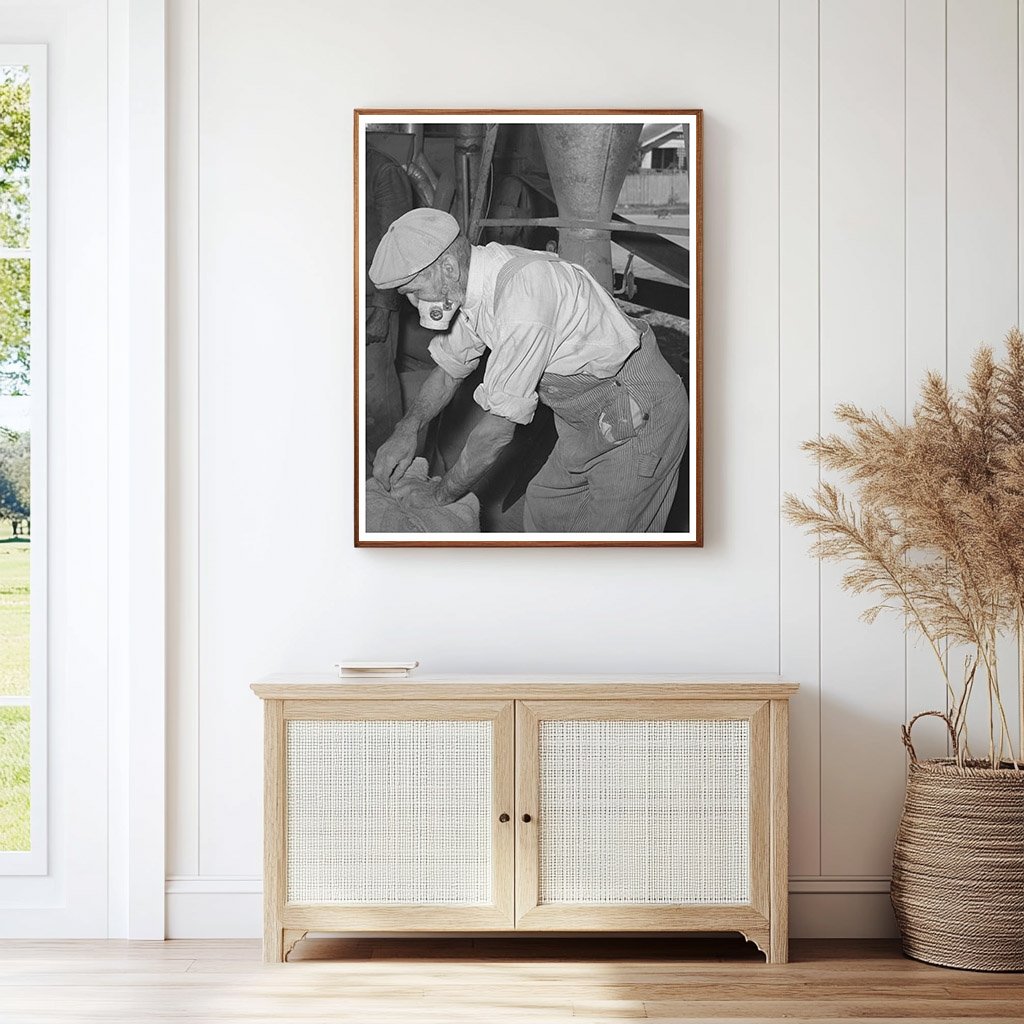 Worker in Feed Mill Taylor Texas 1939