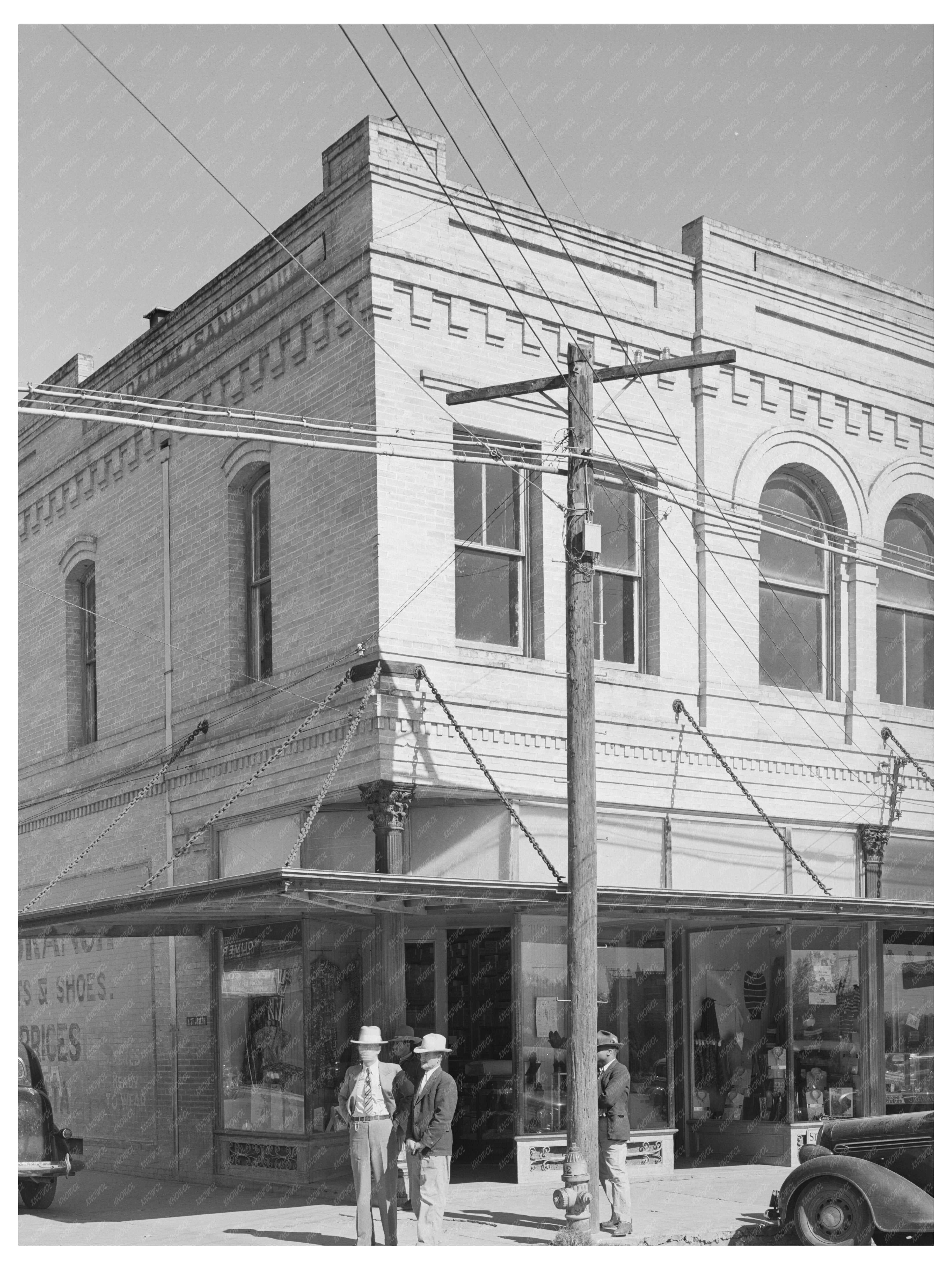 Gonzales Texas Street Corner Vintage Photo 1939