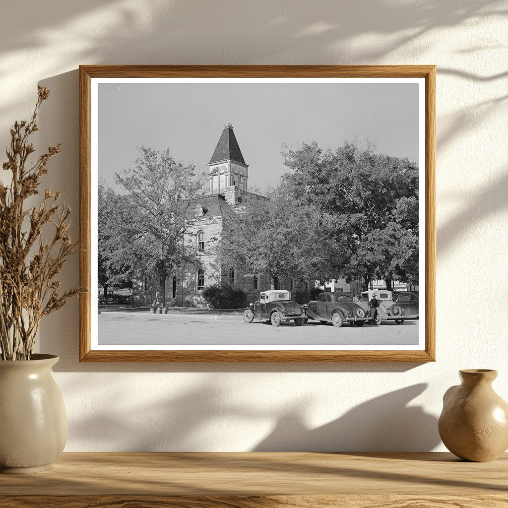 Glen Rose Texas Courthouse November 1939 Vintage Photo