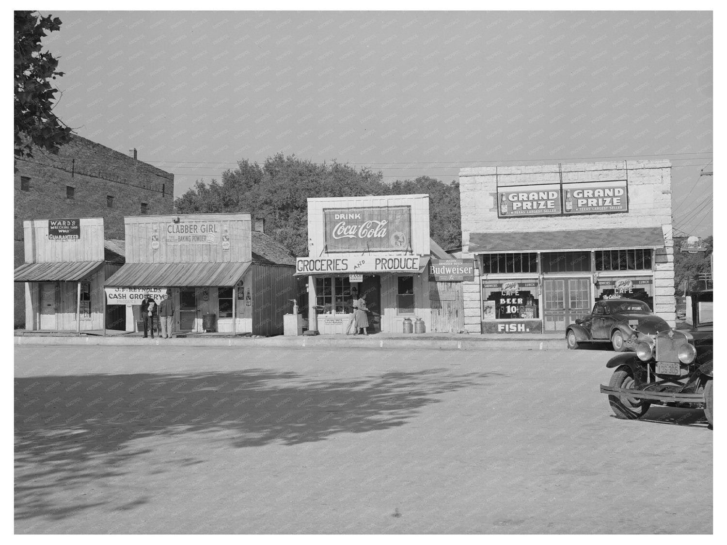 Glen Rose Texas Store Buildings November 1939