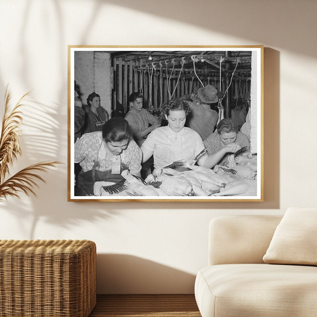 Workers Sewing Dressed Turkeys Brownwood Texas 1939
