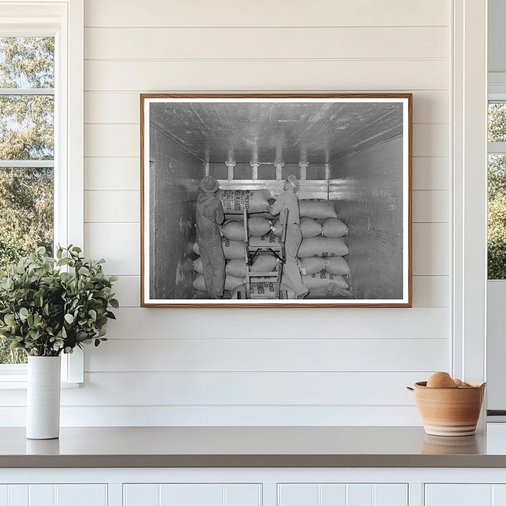 Carload of Peanuts at Comanche Texas Plant 1939