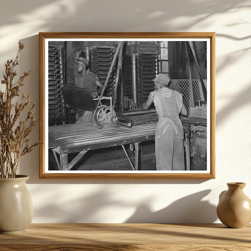Vintage Hydraulic Presses at Cotton Seed Oil Mill 1939
