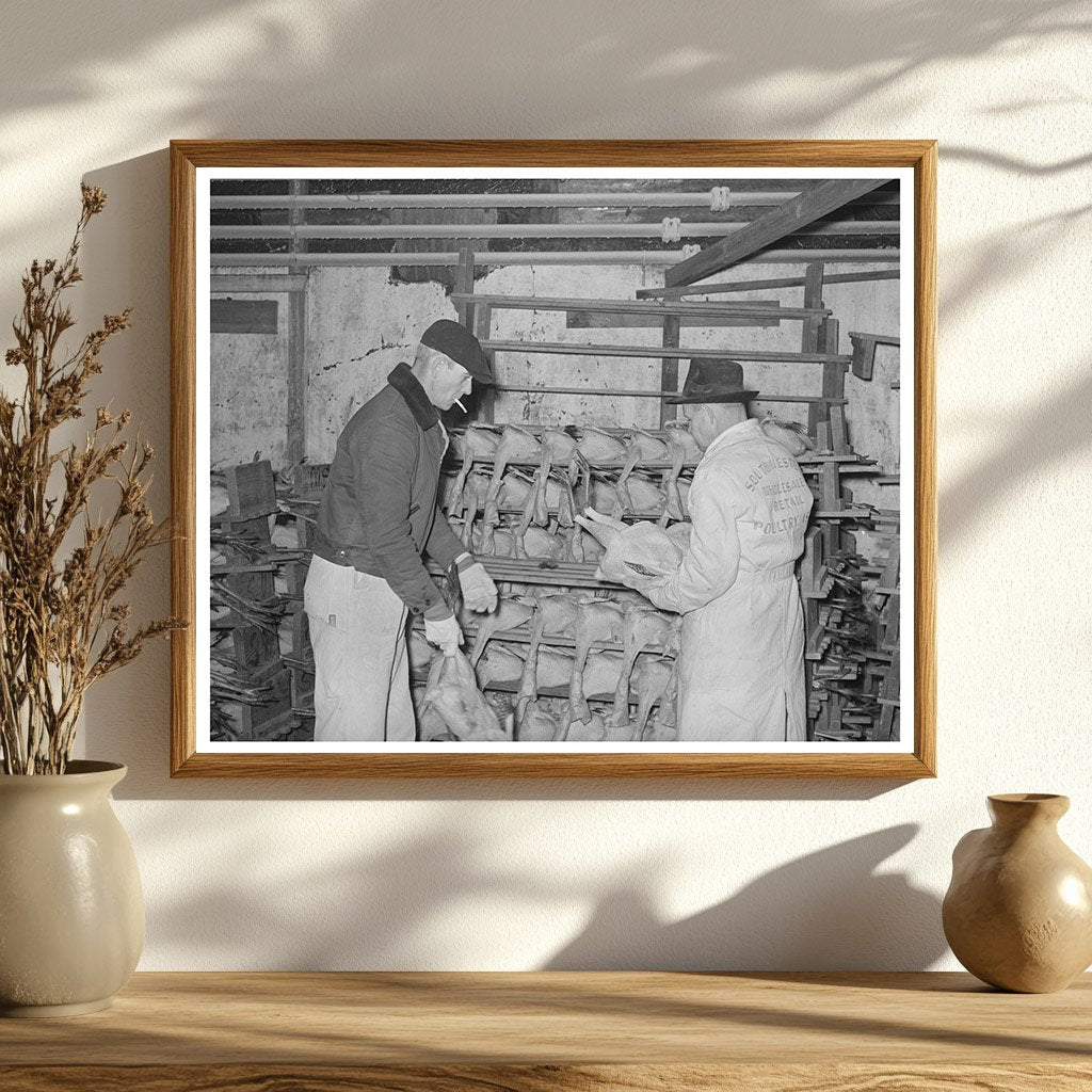 Workers Selecting Turkeys at Cold Storage Plant 1939