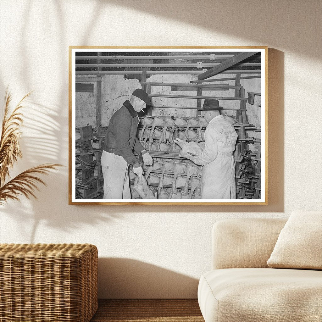 Workers Selecting Turkeys at Cold Storage Plant 1939