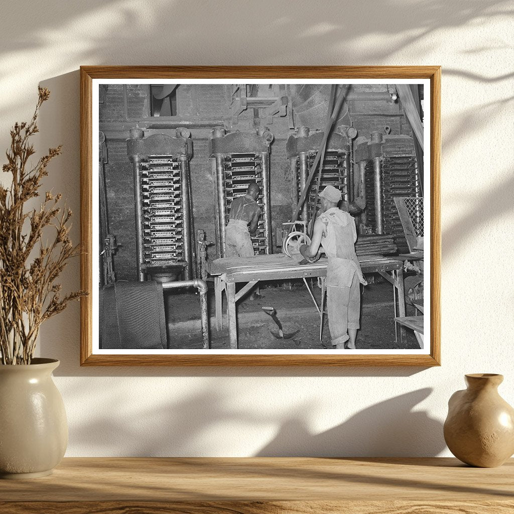 Cotton Cake Removal at Oil Mill McLennan County 1939
