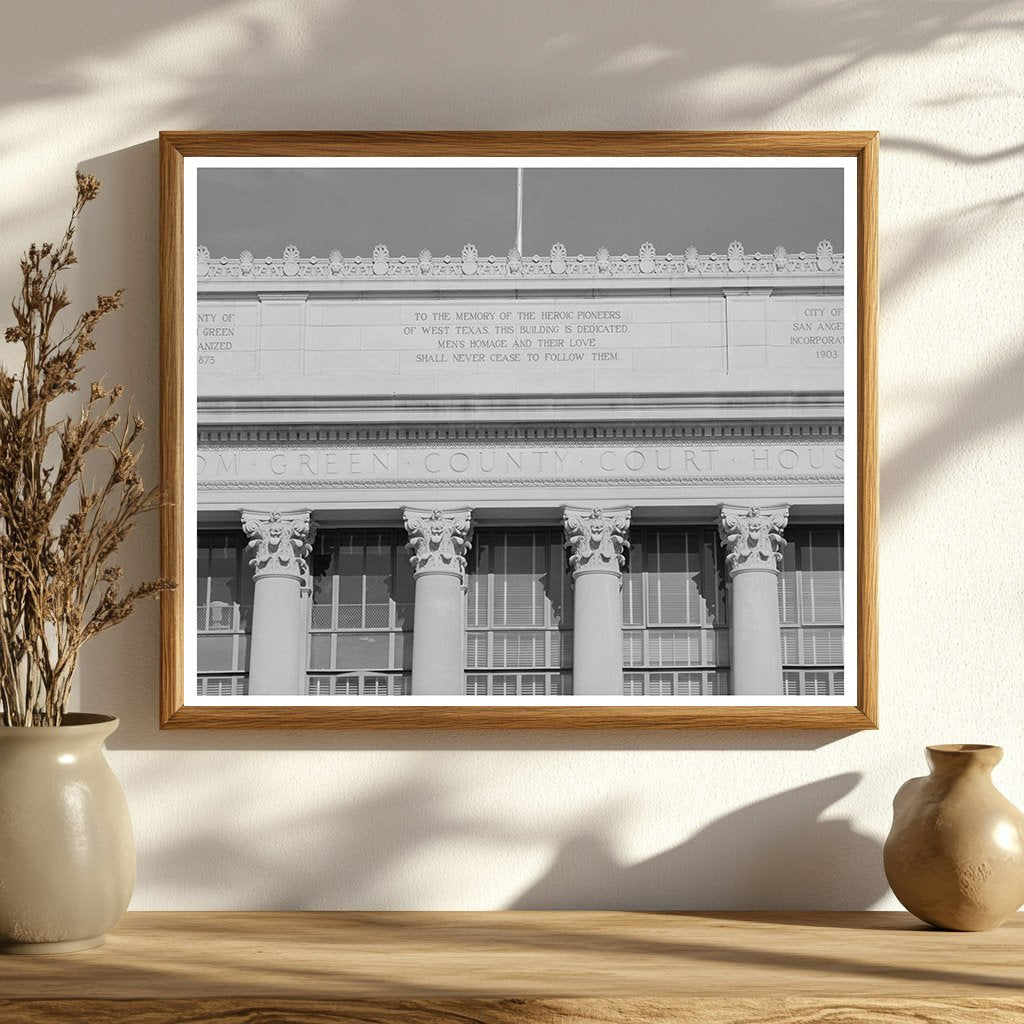 Tom Green County Courthouse San Angelo Texas 1939 Image