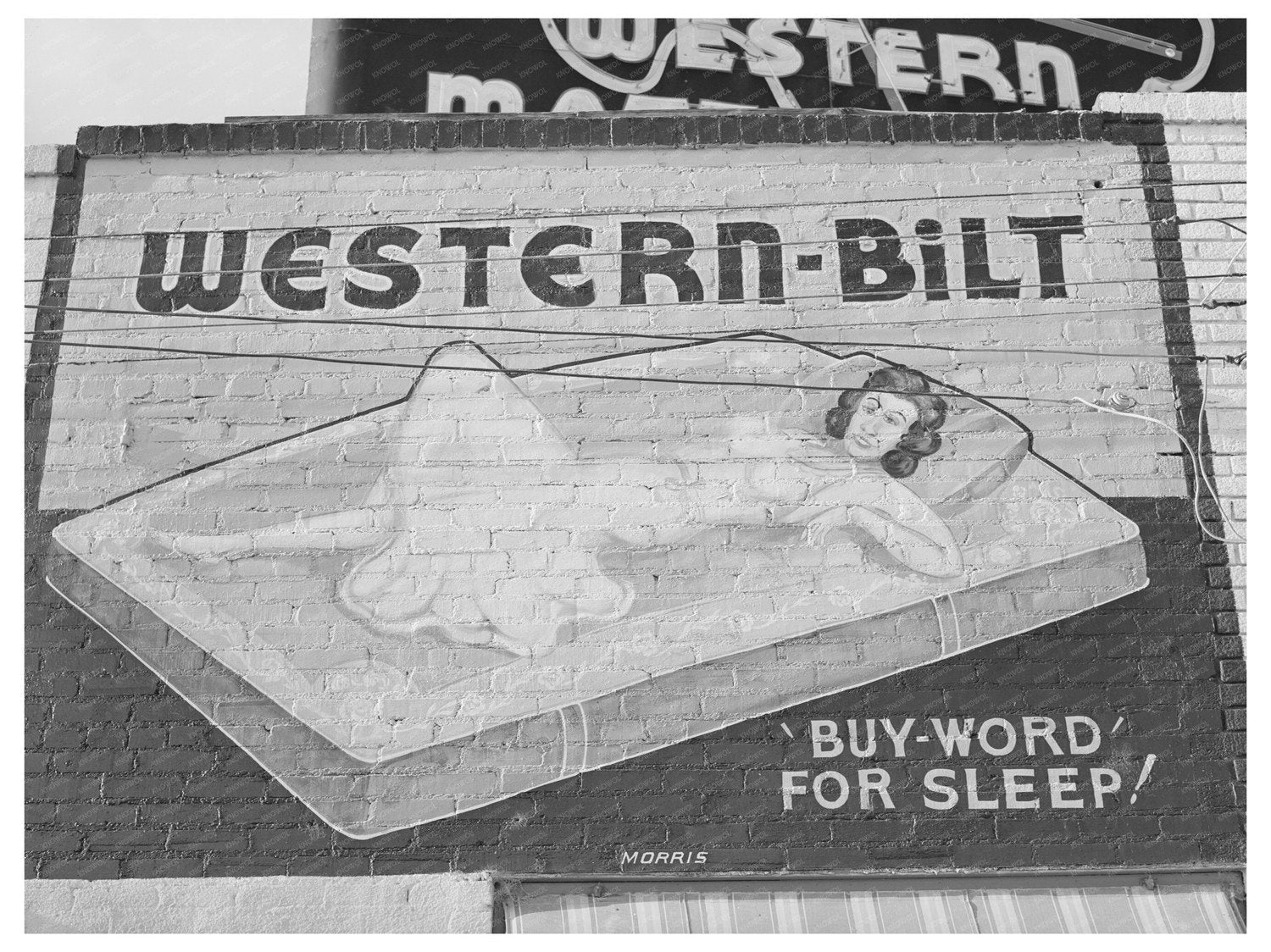 Vintage Mattress Factory Sign San Angelo Texas 1939