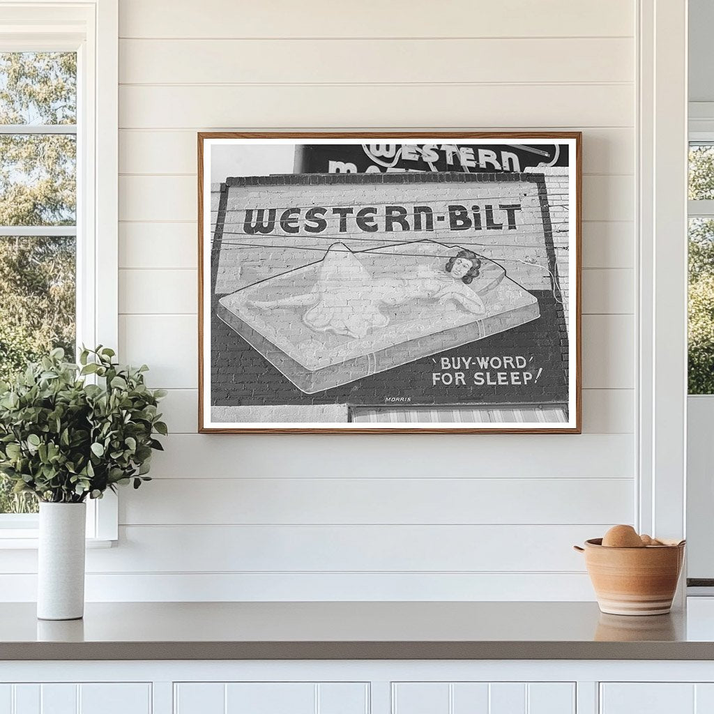 Vintage Mattress Factory Sign San Angelo Texas 1939