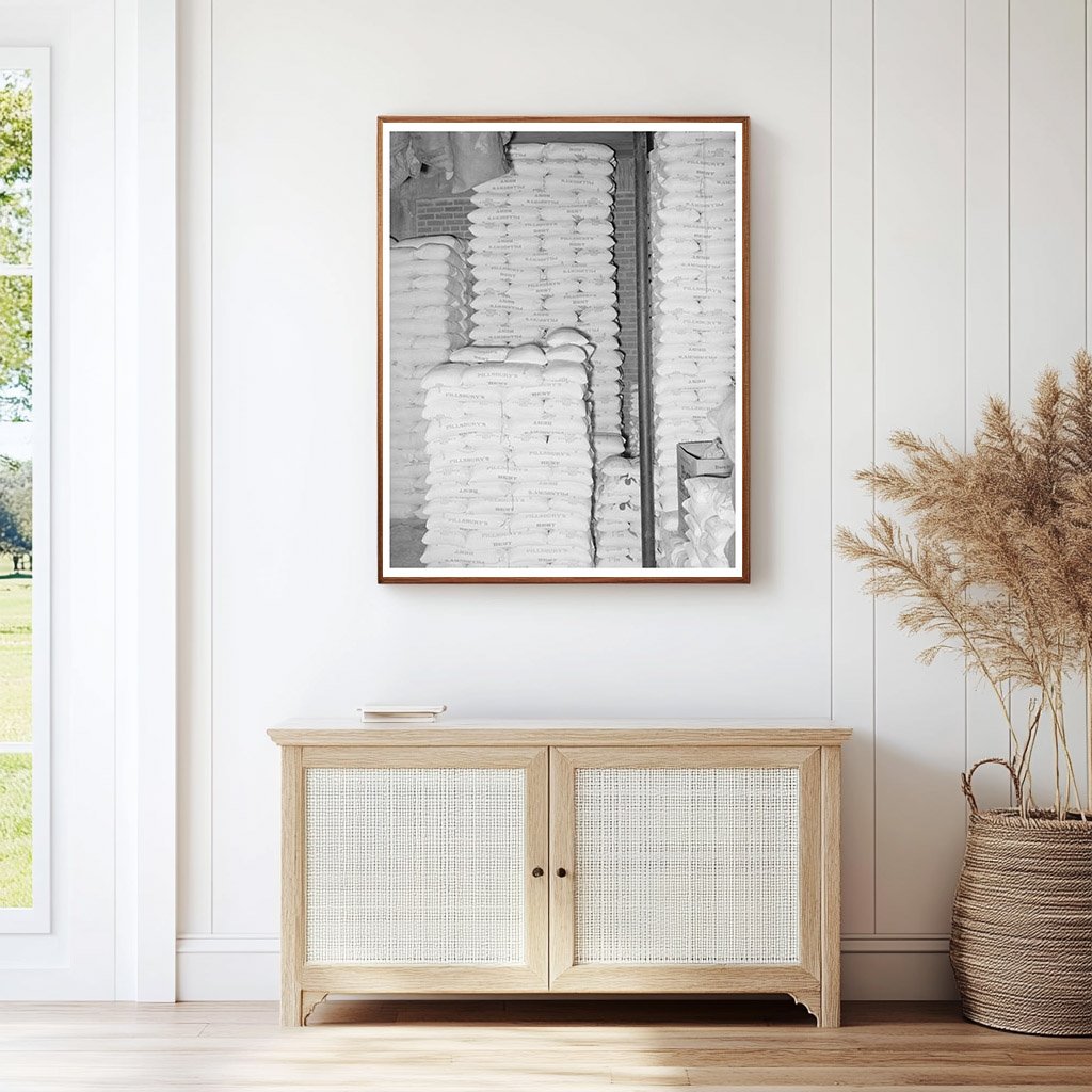 Flour Stacks in Wholesale Grocery San Angelo 1939