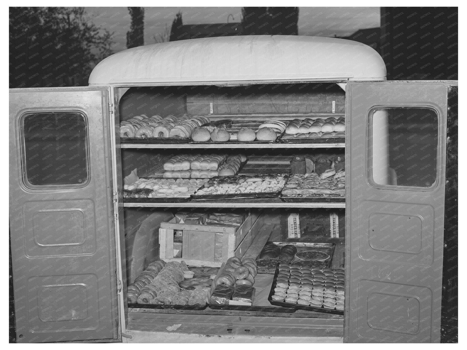 Bakery Truck Loaded with Goods San Angelo Texas 1939