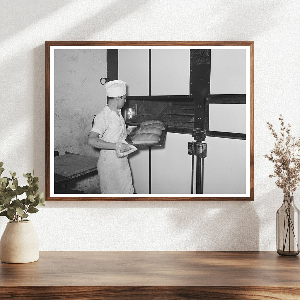 Baking Bread in San Angelo Texas November 1939