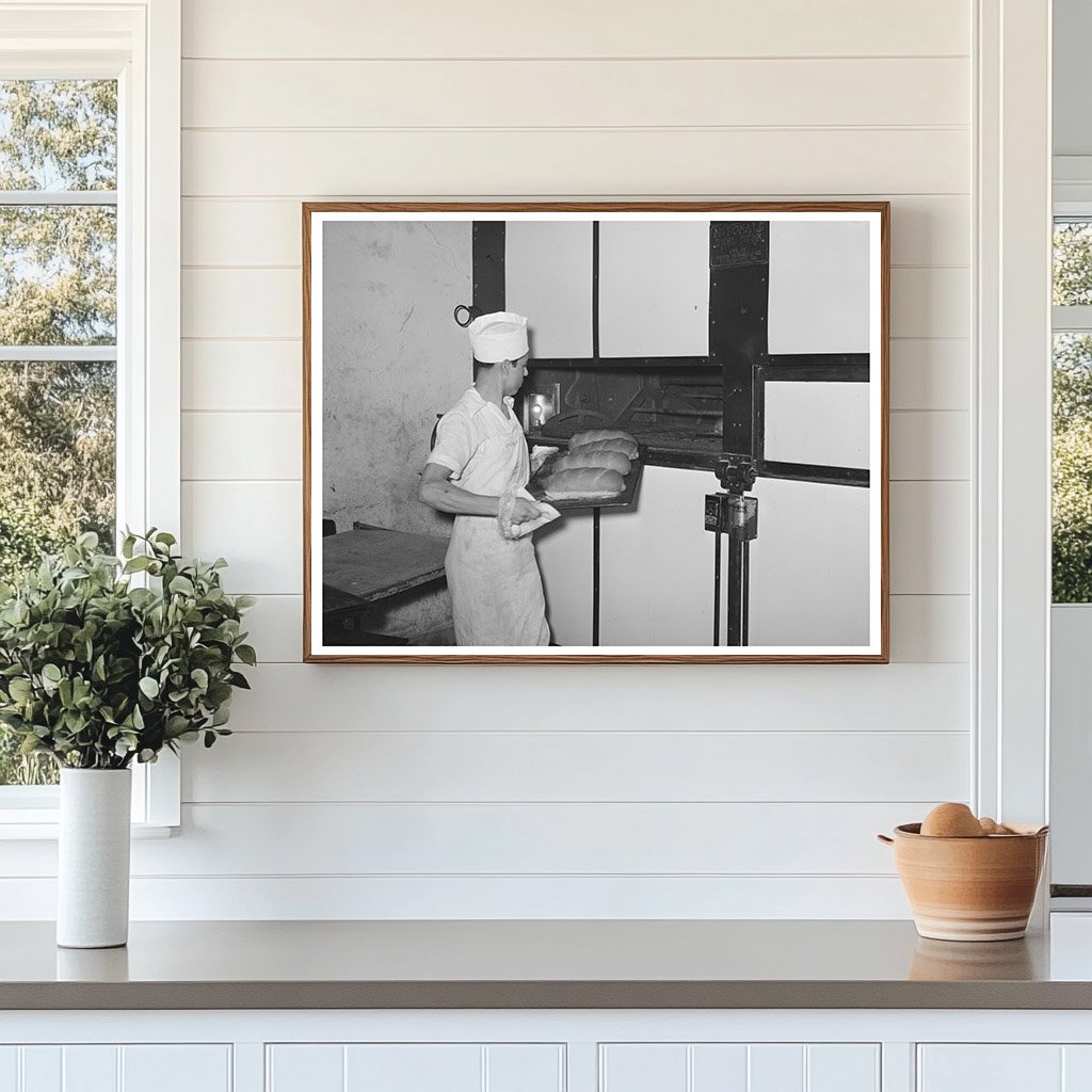 Baking Bread in San Angelo Texas November 1939