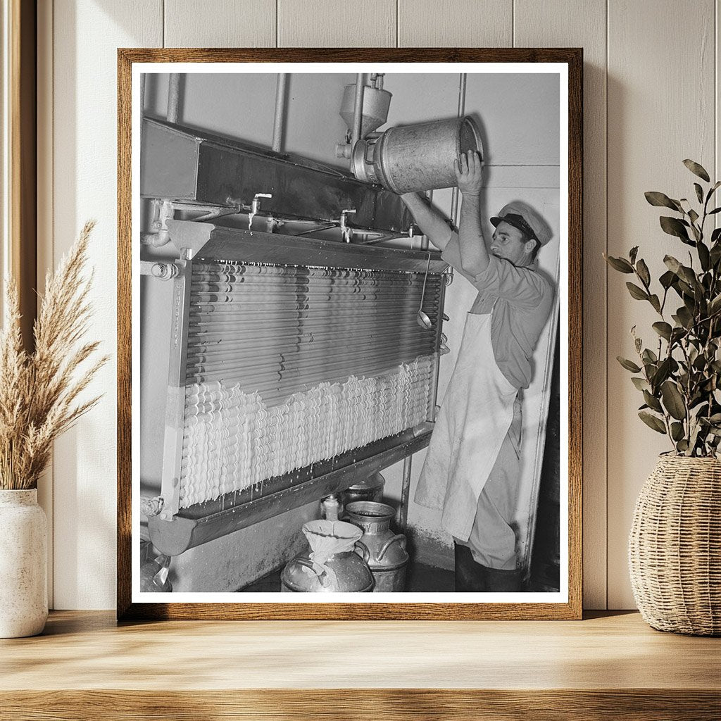 Cooling Milk at a Texas Dairy November 1939