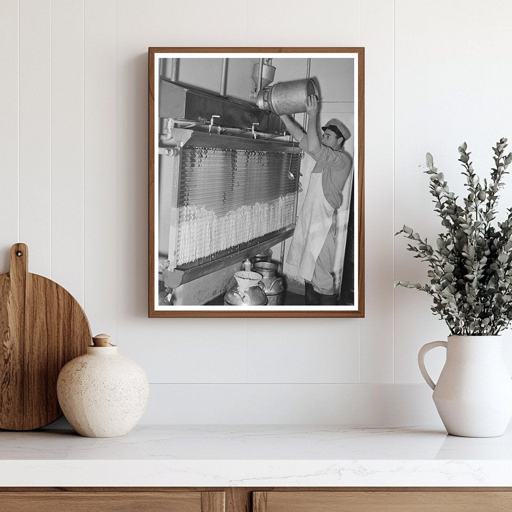 Cooling Milk at a Texas Dairy November 1939