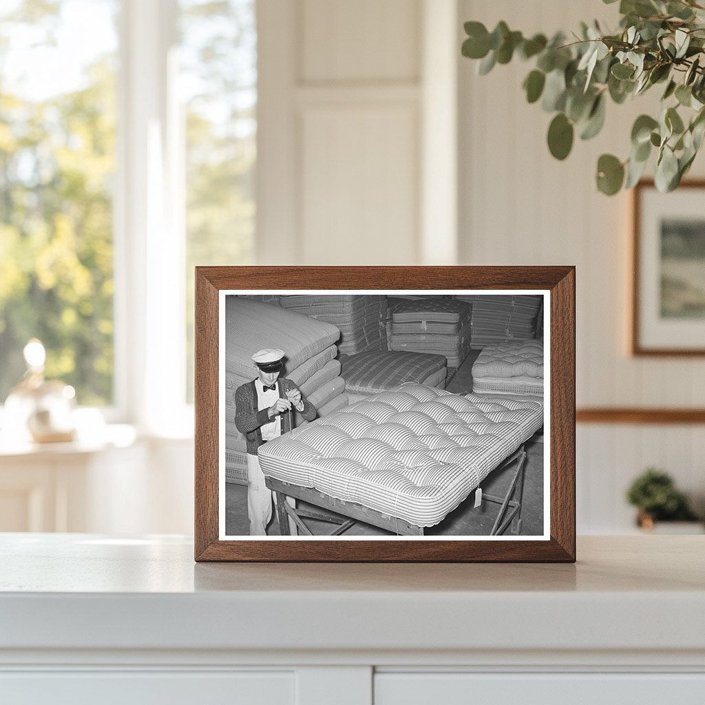 Mattress Tufting Factory in San Angelo Texas 1939