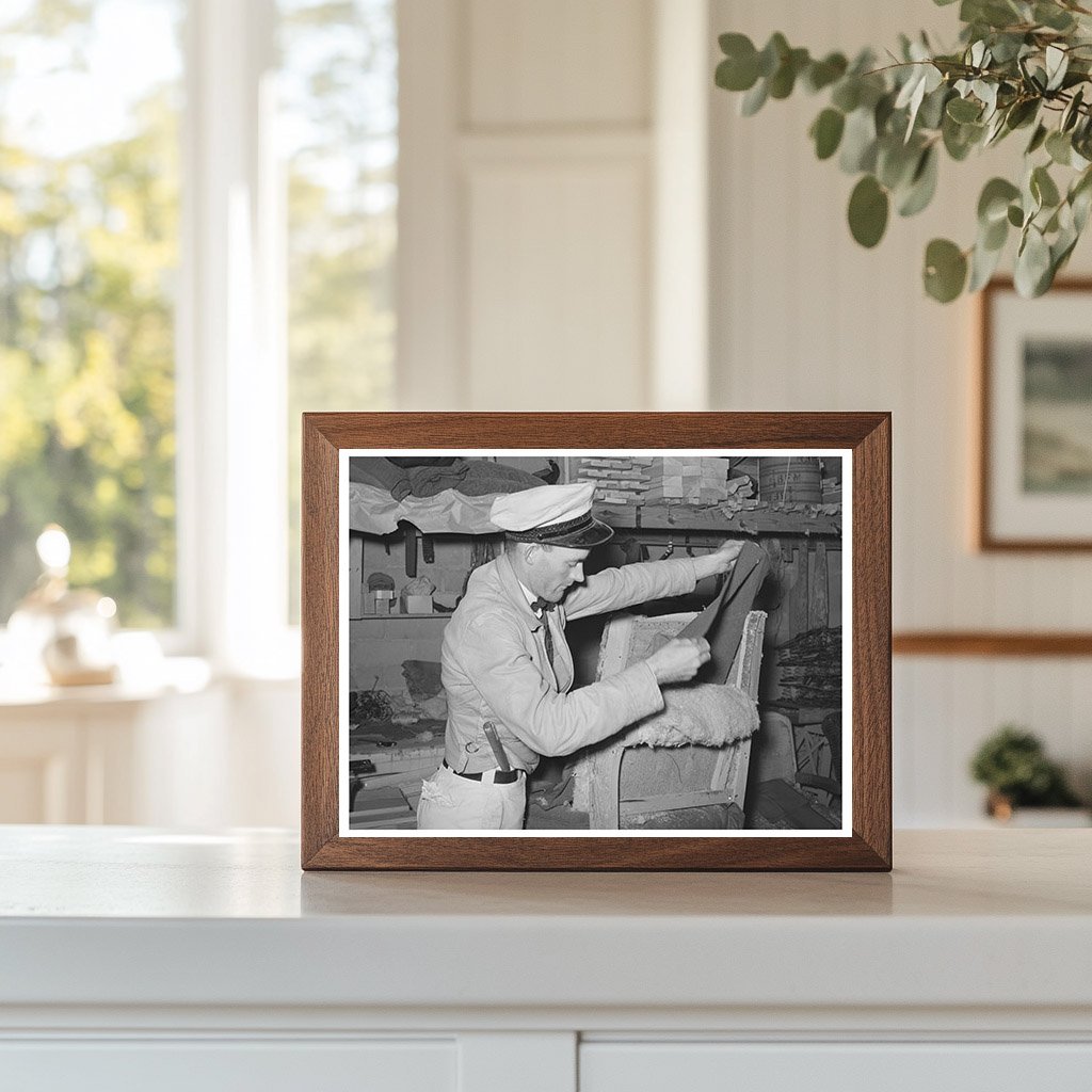 Workers Unholstering Chairs at Texas Mattress Factory 1939