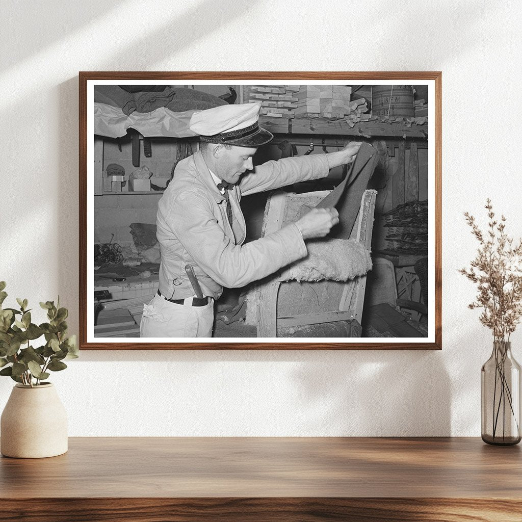 Workers Unholstering Chairs at Texas Mattress Factory 1939